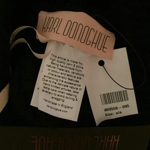 Karl Donoghue Black wool and shearling Beanie - Picture 4 of 6